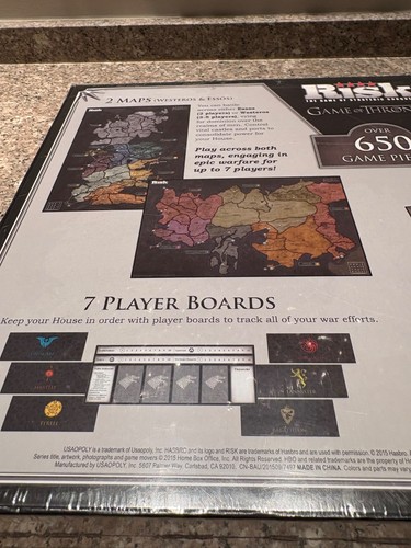 Risk  the Game of Thrones edition NEW sealed strategic board game USAopoly  2015 - Picture 8 of 11