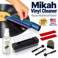 Record Cleaner Kit Vinyl brush Record Cleaning fluid and vacuum attachment