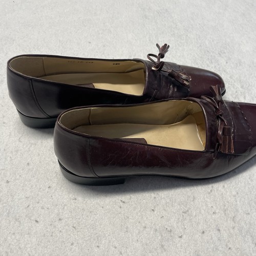 Claudio de Lorena Men's 9.5 Brown Leather Loafer Shoes - Picture 5 of 7
