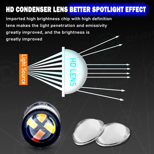 7443 Switchback White/Amber LED Front Turn Signal Light Bulbs For Nissan Altima - Foto 6 di 24