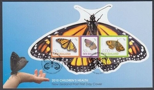 NEW ZEALAND FDC 2010 HEALTH BUTTERFLY M/S (ID:FH251)