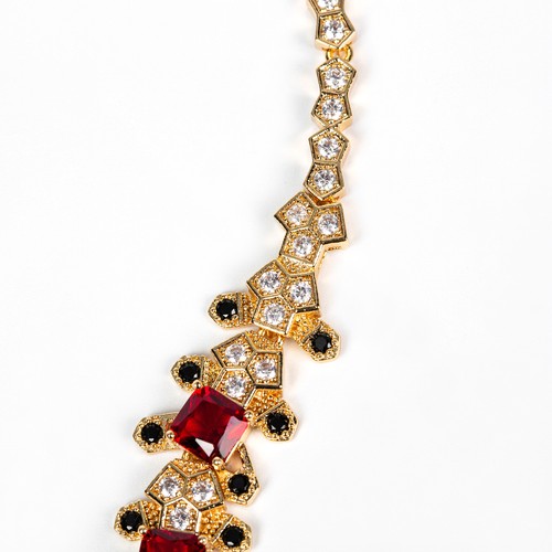 Diseño Retro Micro Incrustaciones Circón Leopardo Collar Noche Vestido Accesorios - Imagen 10 de 22