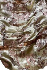 Chinese Silk Pajamas Costume Childs Size 12 Gold Dragons Asian 3 Piece