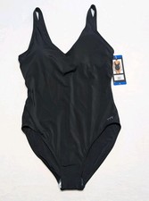 NEW TYR Womens One Piece Swimsuit Black Size Large NWT