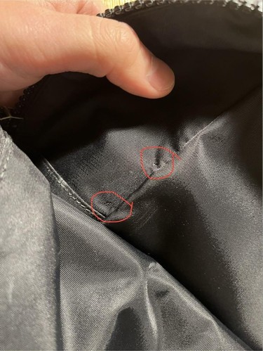 GUCCI Backpack Logo Shelly Line Interlocking Canvas Leather Black Rare Used Ex - Picture 9 of 17