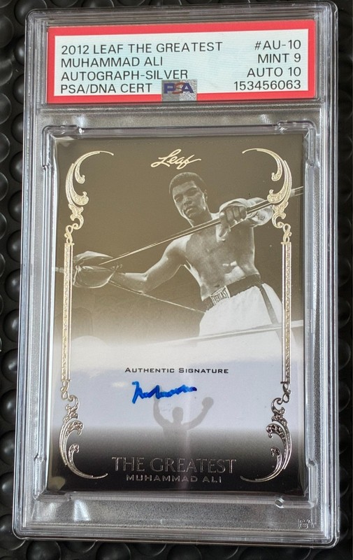 2012 Leaf The Greatest MUHAMMAD ALI On Card Bold Autograph /10 PSA 9 AUTO 10
