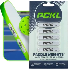 Pickleball Paddle Lead Tape Strip Weights | 10 Pre Cut 3G Strips for Improved Po