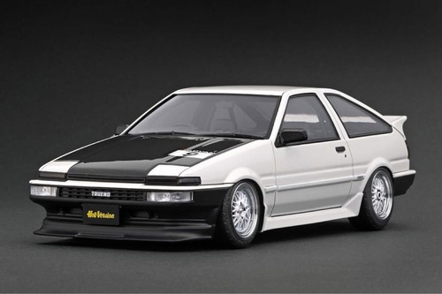 1/18 Ig3488 Toyota Sprinter Trueno Ae86 3 porte Tk-Street Early Ver White - Foto 10 di 10