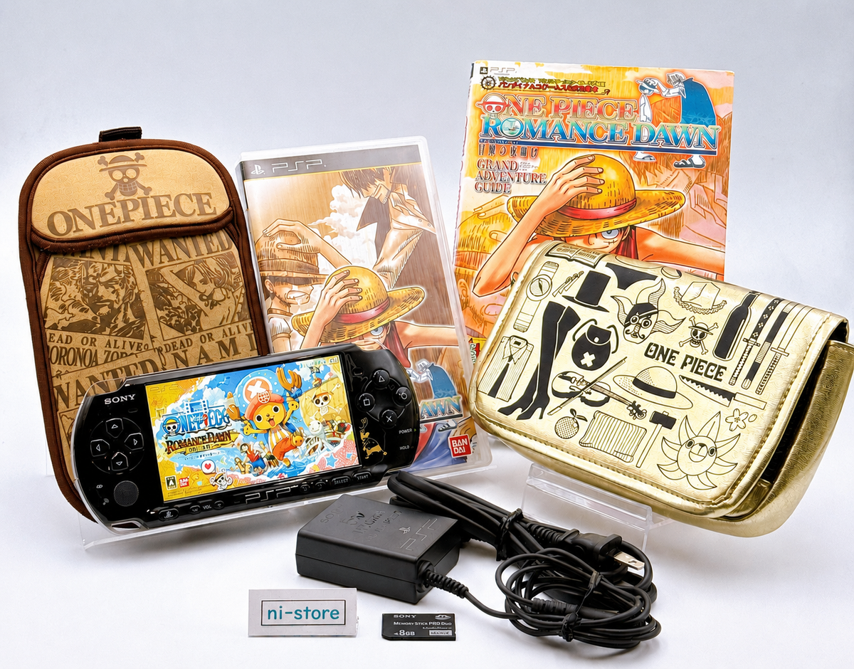 Sony PSP-3000 Console One Piece ROMANCE DAWN Limited w/Pouch, etc