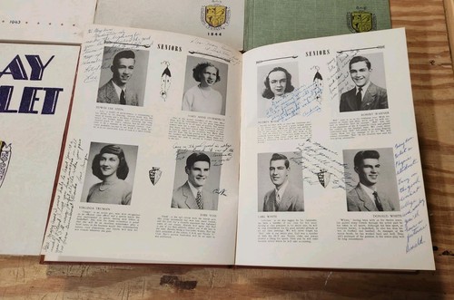 1943-48 CLAYMONT HIGH SCHOOL YEARBOOK, CLAYMONT, DELAWARE CLAY TABLET - Picture 4 of 4