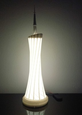  Canton Tower LED-Beleuchtung   Architektur - Highlight - Dekoration ca.33 cm
