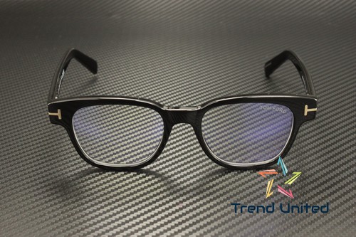 Tom Ford FT5977 B 001 BB Shiny Black 50 mm Men's Eyeglasses - Picture 2 of 5
