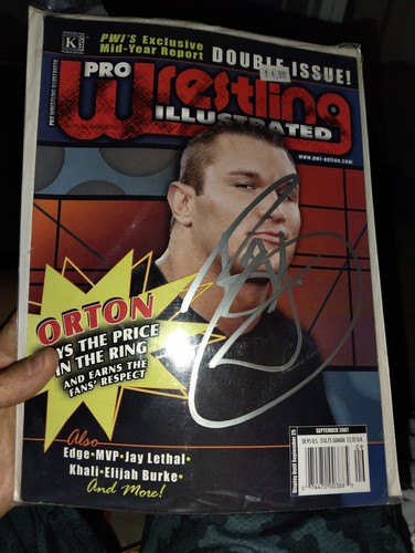 Randy Orton Signed Pwi Magazine 2007 Wwe Wwf - Picture 2 of 4