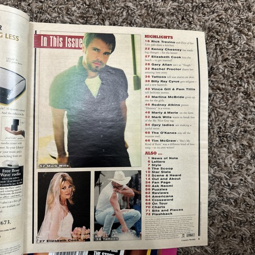 6 Country Weekly Magazines Kenny Chesney & Alan Jackson Early 2000s - Picture 13 of 13