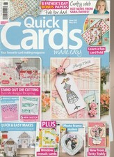 Quick Cards Make Easy Magazine May, 2017 Issue 165 Sorry free gift missing