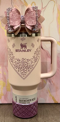 #ad #ad Stanley 40 oz Quencher H2.0 FlowState Tumbler Mesa Rose Conch Floral Paisley $80.00