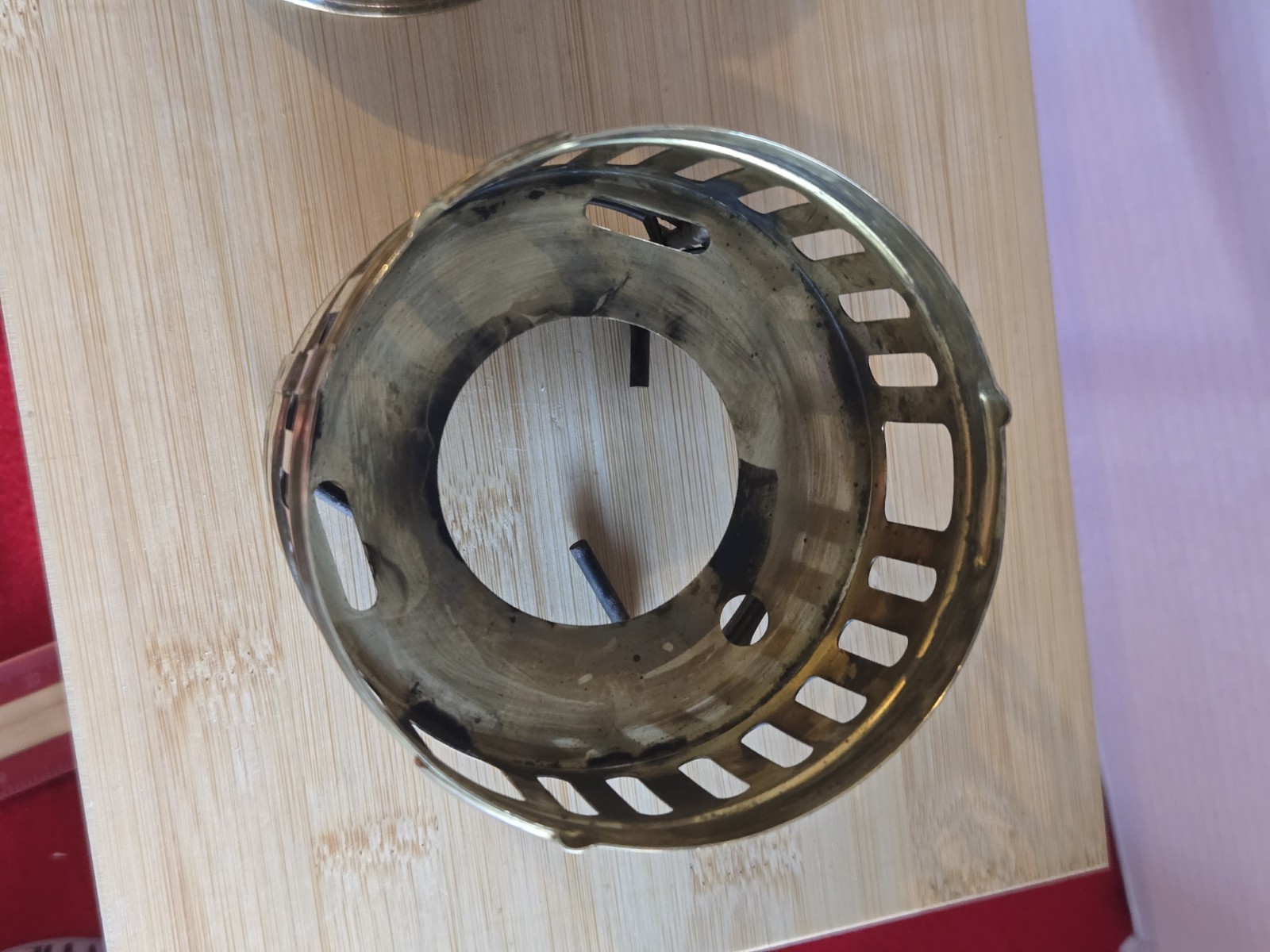 UNTESTED Vintage Svea 123 Brass Backpacking Stove –Made in Sweden–w/ Windscreen 