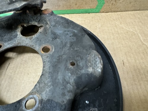 READ DESCRIPTION 87-97 F350 DRW DUALLY Brake BACKING PLATE 3209803-r Right - Picture 3 of 14