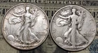 1946-D & 1944-D Walking Liberty Half Dollars