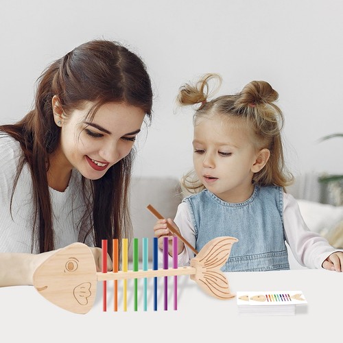 Montessori Fishbone Matching Toy - Color Sorting and Sensory Matching Game Fi... - Picture 6 of 6