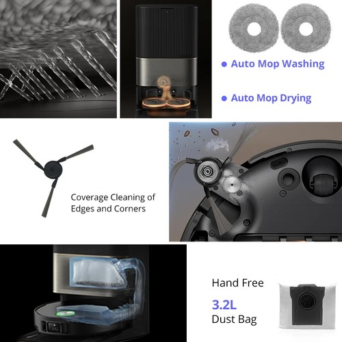 Bürsten Filter Staubbeutel Roller Mop für Dreame X50 Ultra/X50 Master/L50 Pro Ultra - Bild 5 von 19