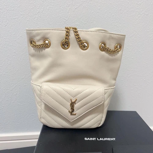 Saint Laurent Joe Lambskin Mini Shoulder Bucket Gucci CHANEL Gift present 0604b