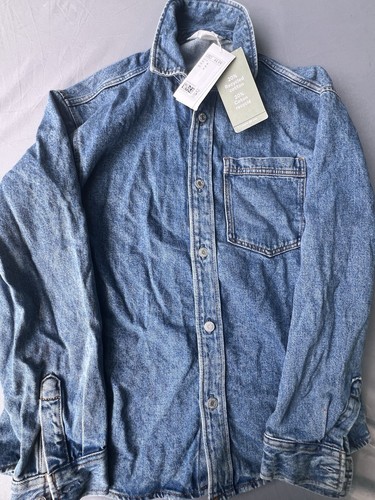 Neu mit Etikett H&M Jeansjacke jeansblau Herren Größe M - Bild 3 von 7
