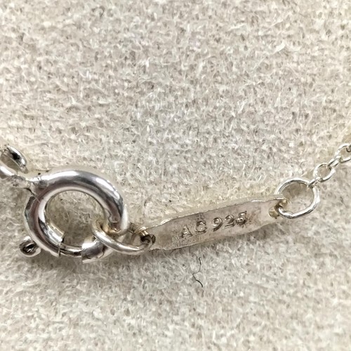 Tiffany & Co 2015 Go Women Marathon Sakura Cherry Blossom Silver Necklace w/ Box - Picture 3 of 6