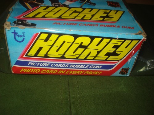 1975-76 Topps Hockey EMPTY Wax Pack Box - Picture 2 of 7