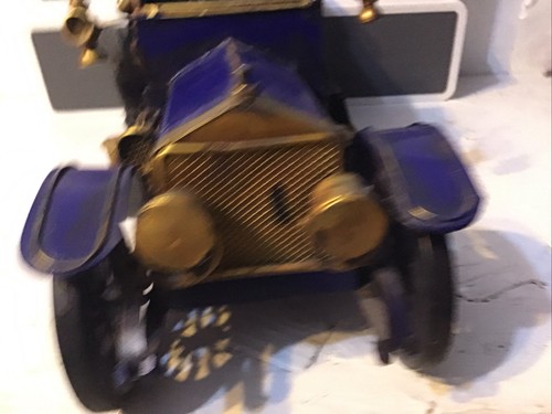 Modelo de Lata de Metal Vintage Clásico Azul Coche Estilo Retro - Imagen 3 de 14