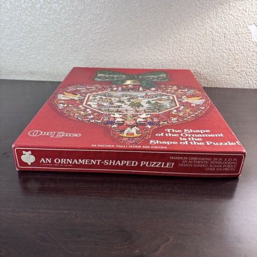 Puzzle vintage Springbok Hallmark contorni giro in slitta ornamento 500+ pezzi - Foto 7 di 8
