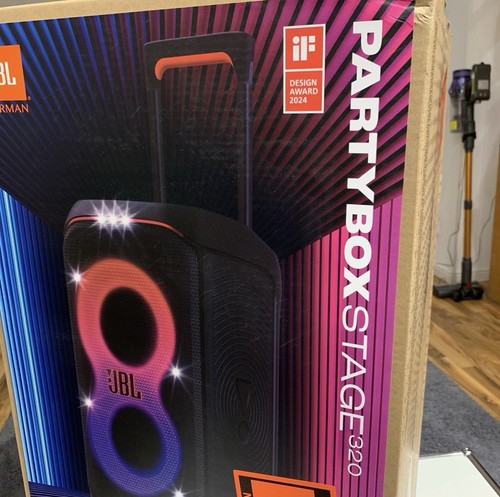 NEU ✅ JBL PartyBox Stage 320 Tragbarer Akku Partylautsprecher mit Rollen Schwarz - Bild 3 von 7
