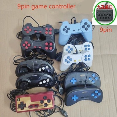 2PCS Gamepad Wired Controller for 9Pin Video Game Console for FC Classic 8-Bit