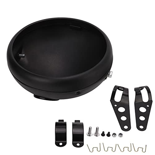 7 Zoll Motorrad Scheinwerfer Gehäuse, Universal Motorrad Frontlicht Metall - Bild 7 von 8
