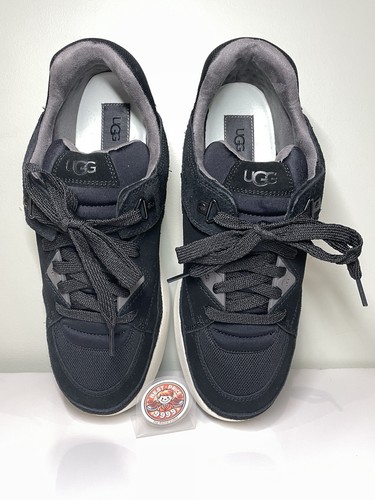 UGG - Size M11.5/ W12.5 - Goldencush Platform Suede Sneakers Black Unisex - NEW - Picture 5 of 13