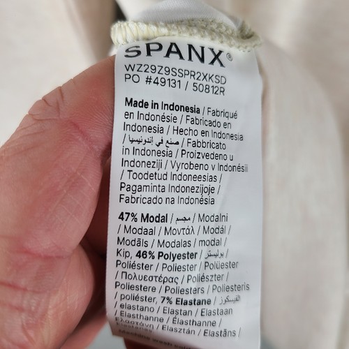 Top envolvente Spanx nuevo con etiquetas AirEssentials avena brezo beige talla S suave acogedor informal - Imagen 6 de 9
