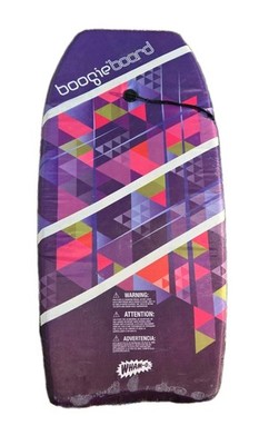 VINTAGE Boogie Board Wham-O 37'' BoogieBoard Leash Geometric Purple Water Float