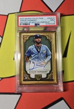 2024 Topps Gilded Junior Caminero Gallery Of Gold Framed Auto /25 RC PSA 9 💎🔥