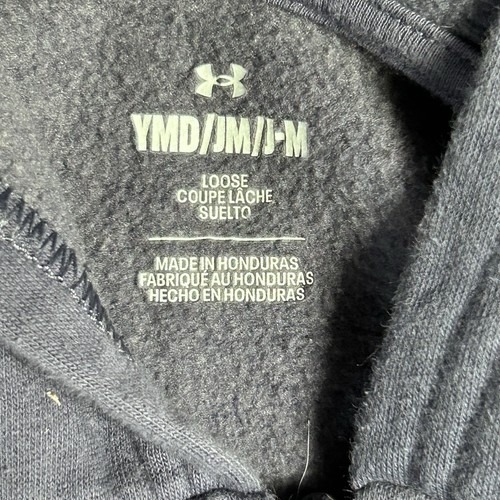 Under Armour Zip Hoodie Youth M Project Rock Iron Paradise Sweater Athletic Boys - Picture 2 of 5