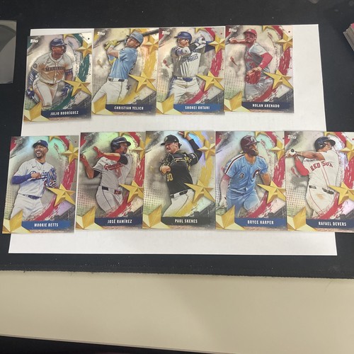 2025 Topps Stars Of MLB Lot Of (9) Ohtani, Harper, Skenes, Mookie And More