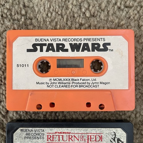 Vintage STAR WARS Cassette Tape Lot - BV Records - OT Trilogy (1979-1983) - Picture 2 of 4