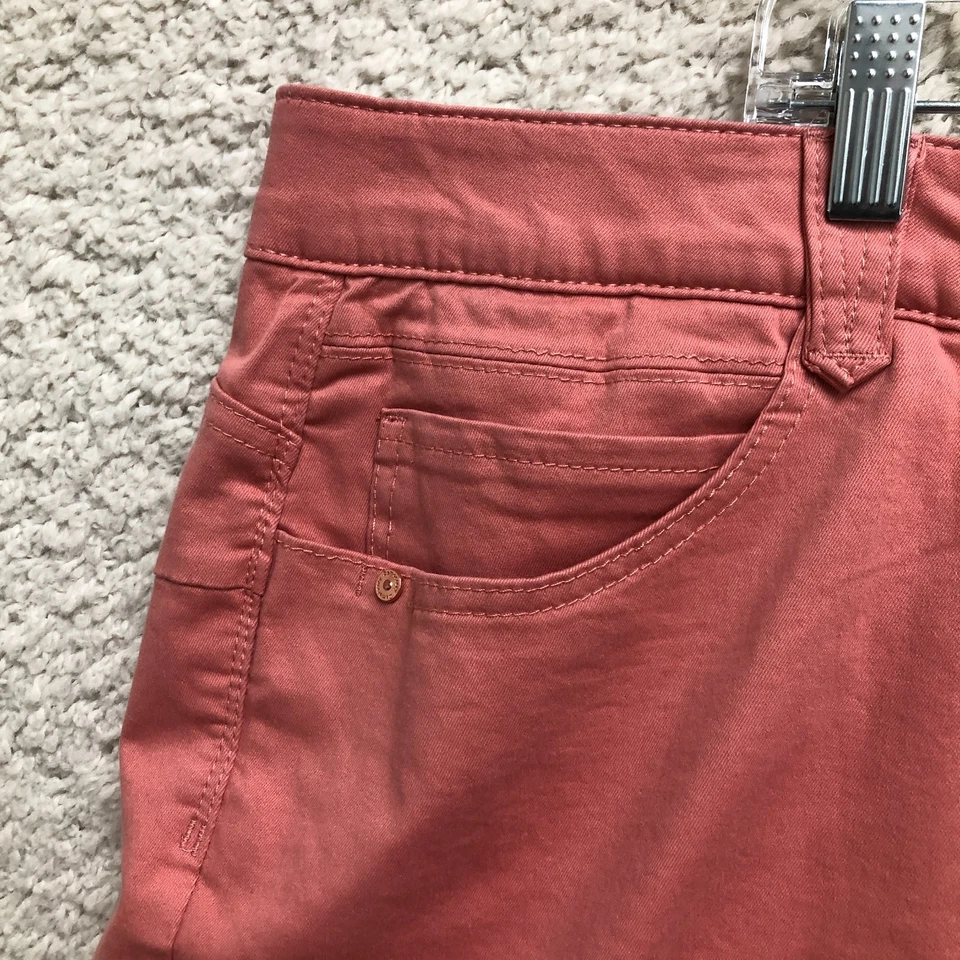 民主短裤 24W 女式加粉色 Ab 解决方案斜纹高腰弹力休闲 — 第 4/4 张图片