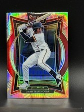 Panini 2025 Select Prizm Rookie Concourse Christian Moore #1 Angels Card