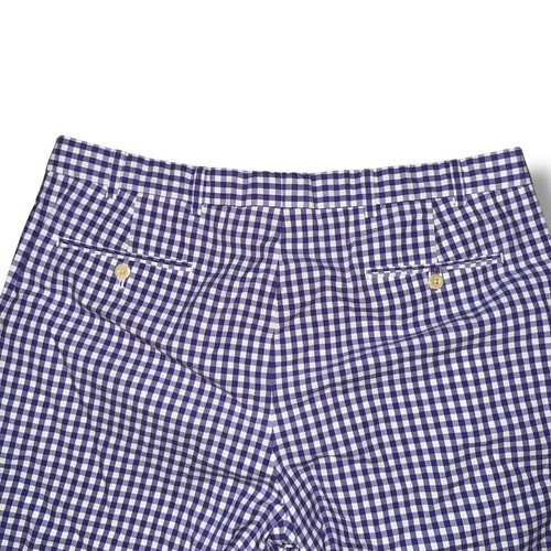 Polo Golf Ralph Lauren lila Gingham Karo Links Fit Shorts Baumwolle Herren 36 - Bild 6 von 8