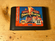 Mighty Morphin Power Rangers Sega Genesis Authentic Tested Ships Free !!