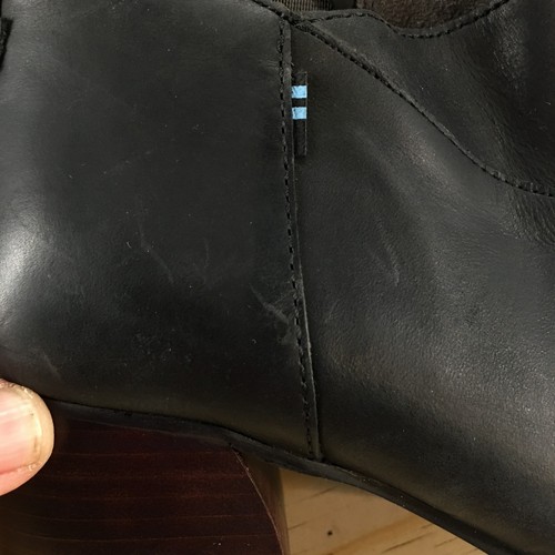 Toms Botas Mujer 7 Leilani Chelsea Negras Pull On Informales Punta Redonda Tobillo NUEVO - Imagen 4 de 19