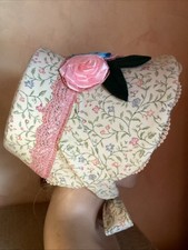 Schute z.Biedermeierkleid,Hut z.Western,Krinolinenkleid,Südstaaten,BW Geblümt,