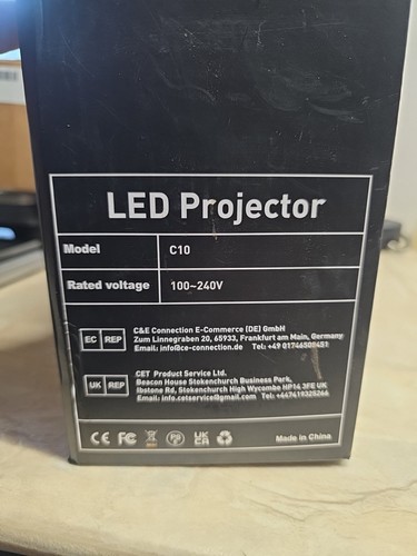 HOMPOW C10 LED Projector 1080P Full HD Bluetooth Speaker - Picture 5 of 8
