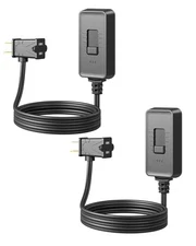 DEWENWILS Inline Lamp Dimmer Switch 2 Pack for Dimmable LED/CFL/Incandescent