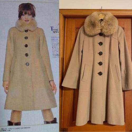 Cappotto lungo Burberry Blue Label 100% cashmere taglia 40 colore beige dal Giappone - Foto 11 di 24